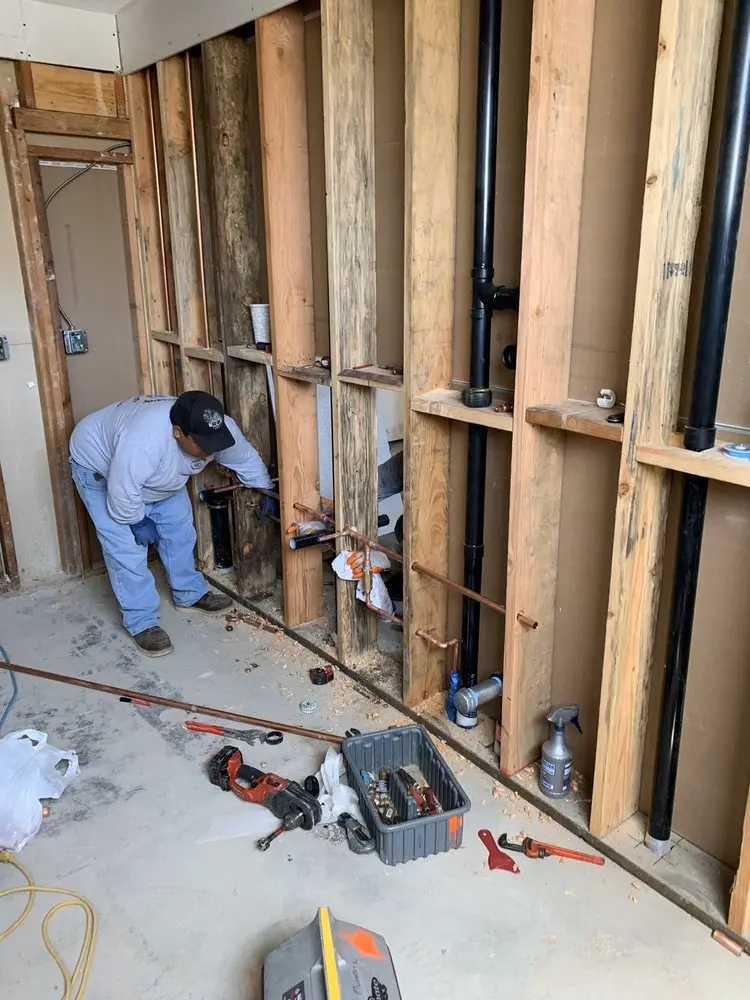 Commercial rough-in plumbing for Water Heater Replacement in Macomb